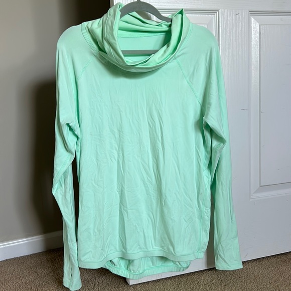 Lululemon mint green pullover with cowl neck - Picture 2 of 11